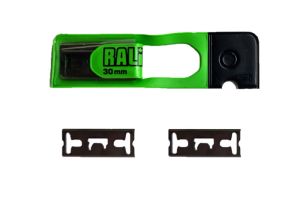 2 chrome blades 30 mm